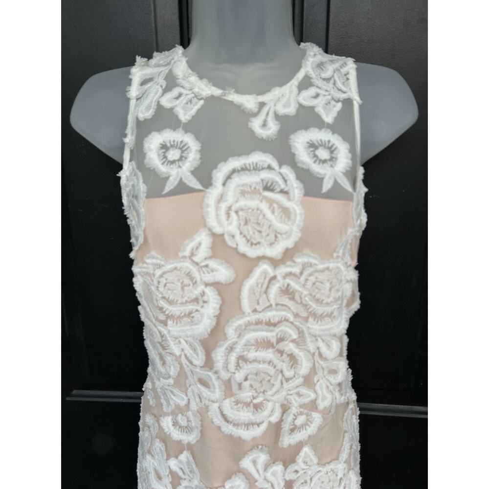 REISS Meghan Floral Dress Sz 10 Lace Bodycon Wedding Cocktail Romantic NEW $475 - Picture 5 of 16